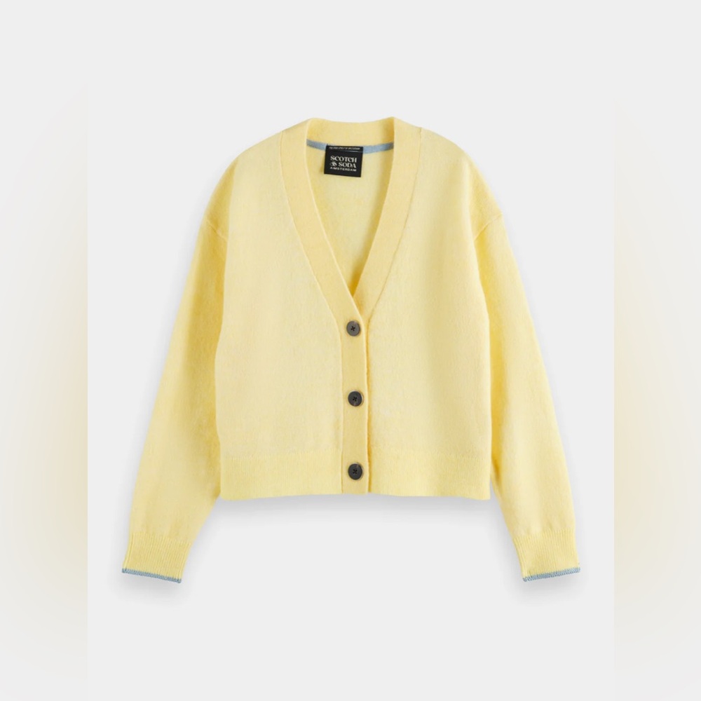 Scotch & Soda Relaxed-fit Fuzzy Cardigan NWT